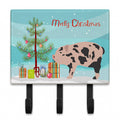 Mini Miniature Pig Christmas Leash or Key Holder Wall Hooks, Coat Rack Wall Mount, for Hanging Keys, Towels, Aprons, Leashes