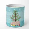 English Large White Pig Christmas Decorative Soy Candle Nature Soy Wax Essential Oil Home Decor Ideal for Bedroom Kitchen Bath Office Gift, 10 oz