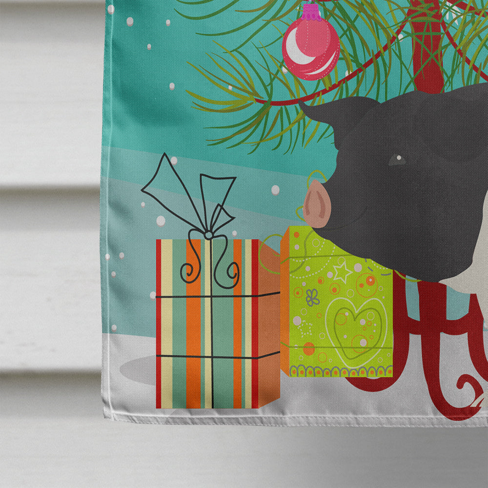 Hampshire Pig Christmas House Flag 28x40 Porch Sleeve Pole Decorative Outside Yard Banner Artwork Wall Hanging, Polyester
