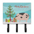 Gloucester Old Spot Pig Christmas Leash or Key Holder Wall Hooks, Coat Rack Wall Mount, for Hanging Keys, Towels, Aprons, Leashes