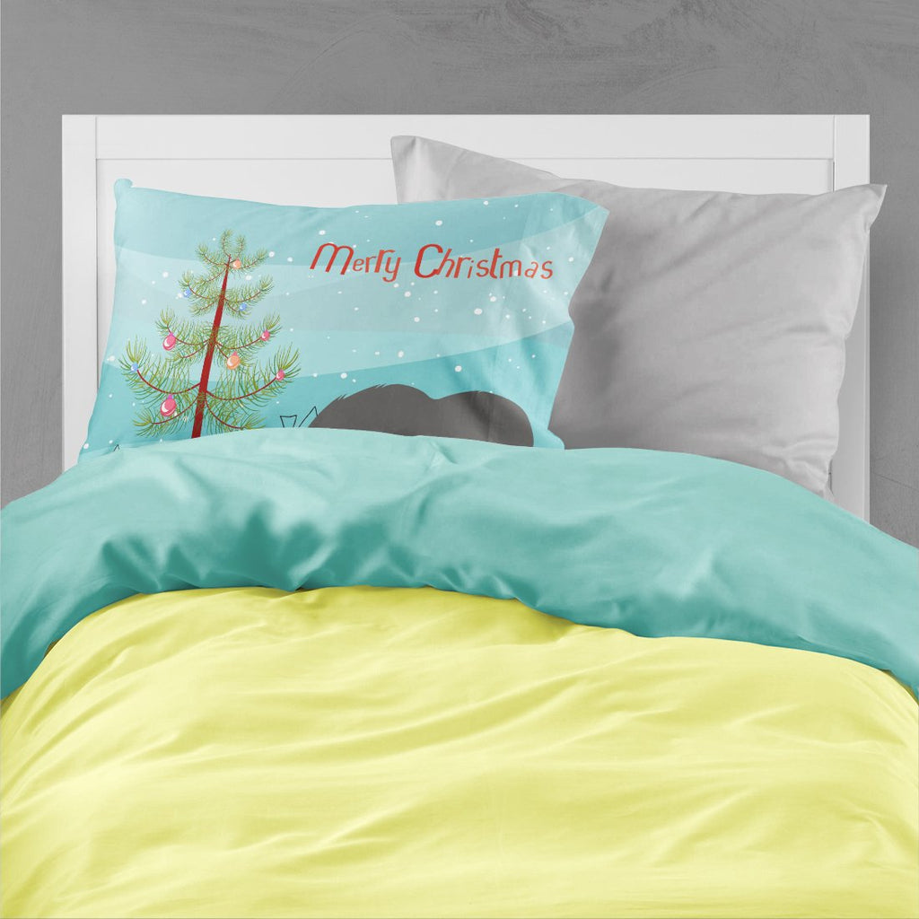 Vietnamese Pot-Bellied Pig Christmas Standard Pillowcase Lightweight Super Soft Easy Care Decorative Artwork Pillowcase, Standard