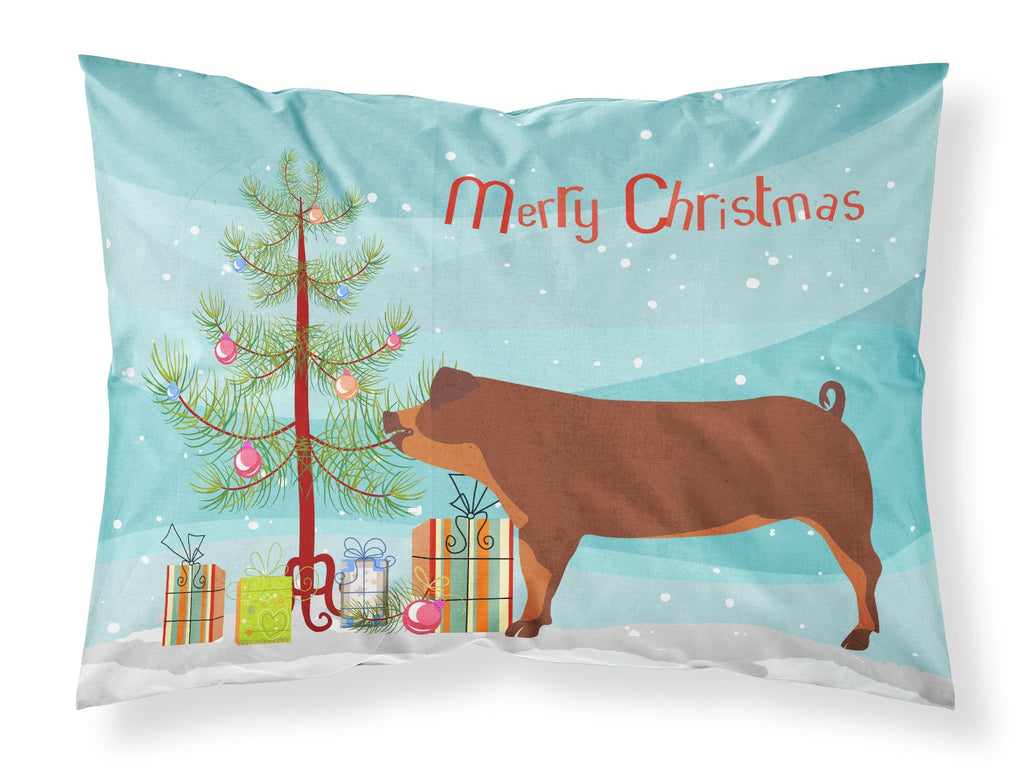 Duroc Pig Christmas Standard Pillowcase Lightweight Super Soft Easy Care Decorative Artwork Pillowcase, Standard