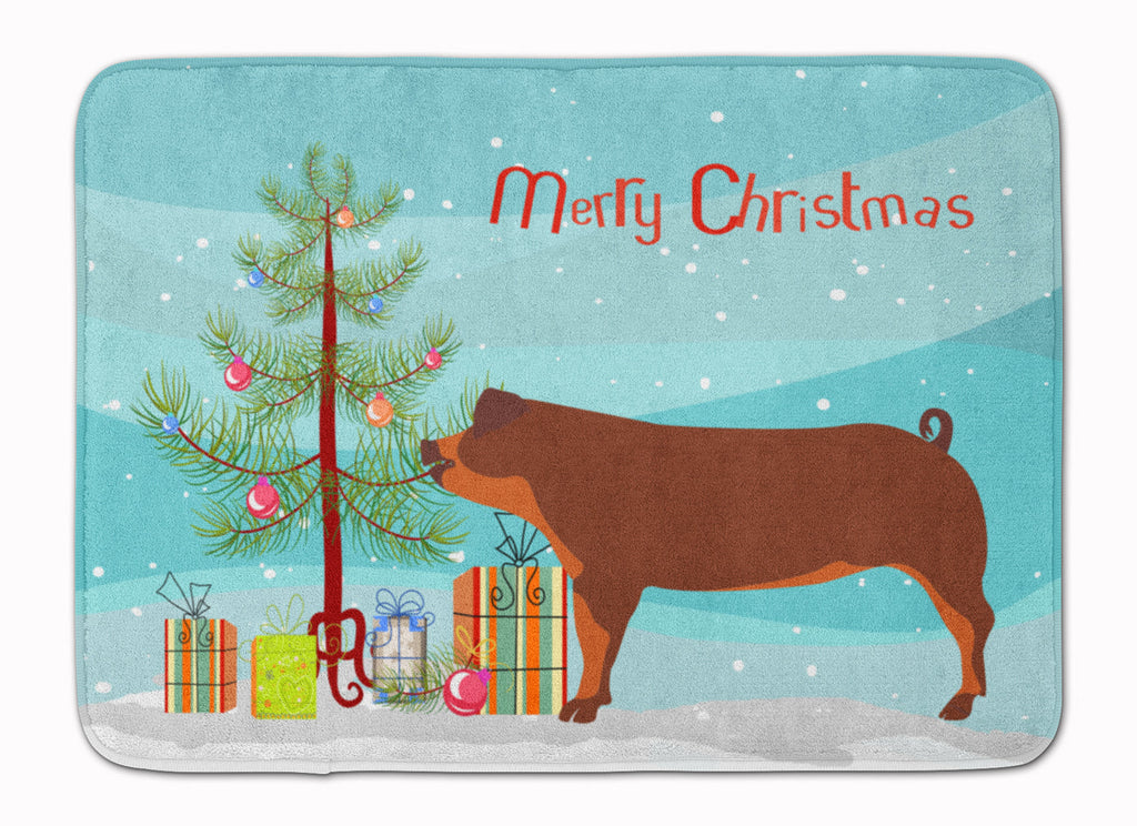 Duroc Pig Christmas Memory Foam Kitchen Mat Machine Washable Anti-Fatigue Cushion Comfort Bath or Kitchen Rug