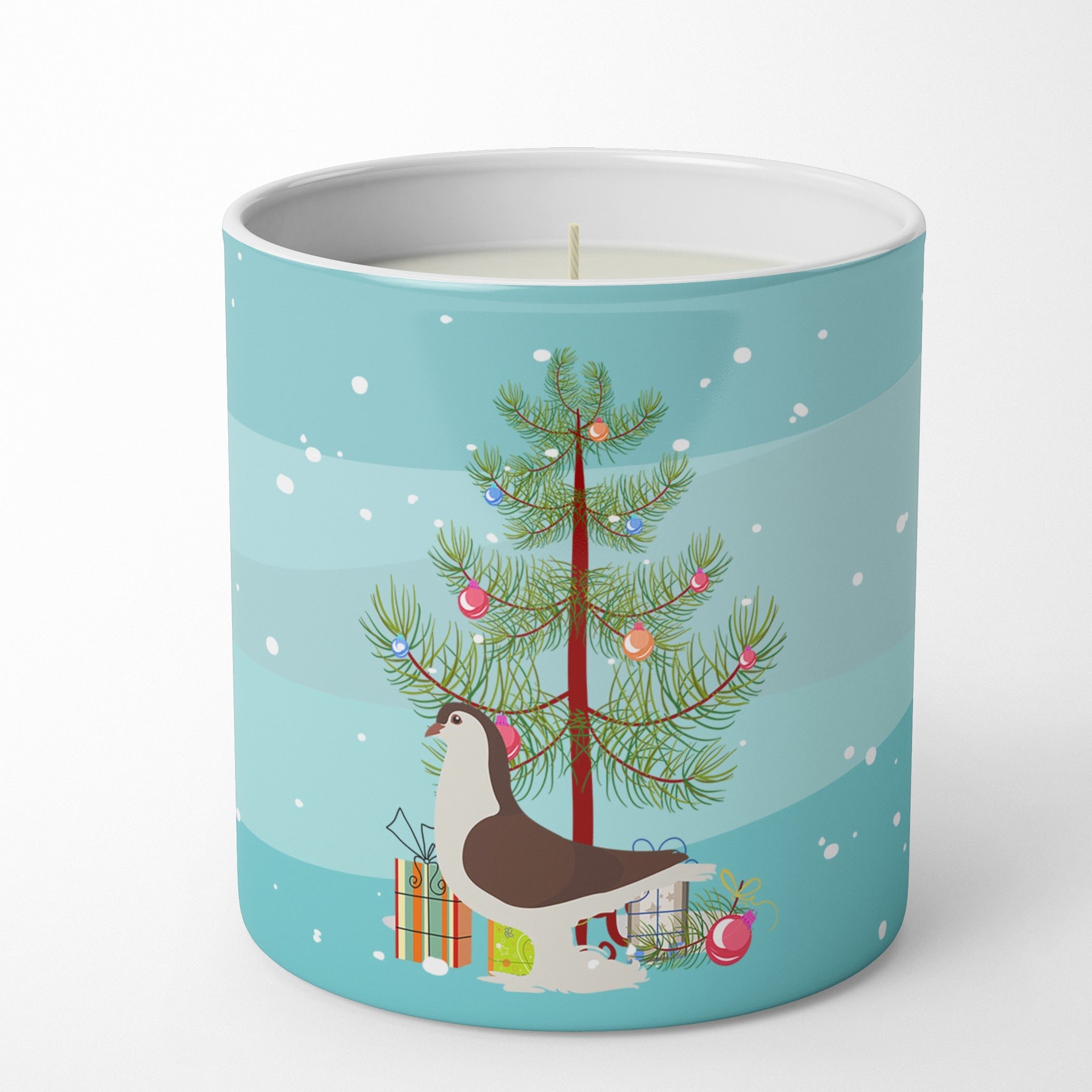 Large Pigeon Christmas Decorative Soy Candle Nature Soy Wax Essential Oil Home Decor Ideal for Bedroom Kitchen Bath Office Gift, 10 oz