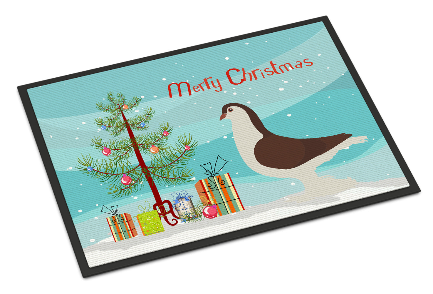 Large Pigeon Christmas Doormat Indoor Outdoor 24H X 36W Front Door Mat Rugs for Entryway, Non Slip Washable Low Pile,