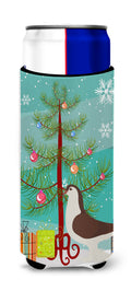 Large Pigeon Christmas Slim Can Hugger , Insulated Foam Hugger for 12 oz Slim Cans, Beer Bottles & Water Bottles, Printed in USA