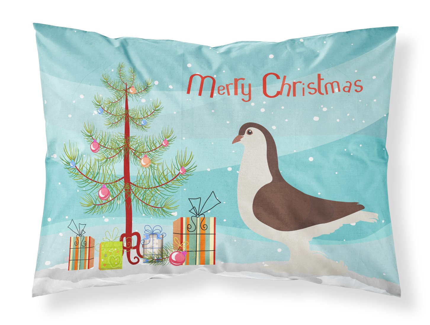 Large Pigeon Christmas Standard Pillowcase Lightweight Super Soft Easy Care Decorative Artwork Pillowcase, Standard