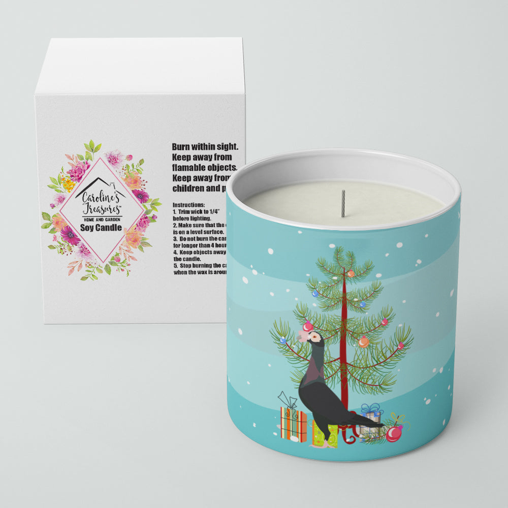 English Carrier Pigeon Christmas Decorative Soy Candle Nature Soy Wax Essential Oil Home Decor Ideal for Bedroom Kitchen Bath Office Gift, 10 oz