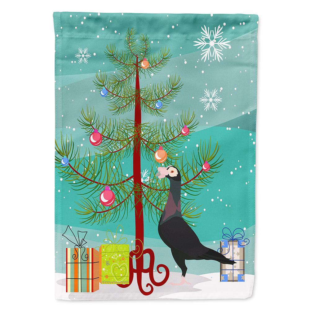 English Carrier Pigeon Christmas House Flag 28x40 Porch Sleeve Pole Decorative Outside Yard Banner Artwork Wall Hanging, Polyester