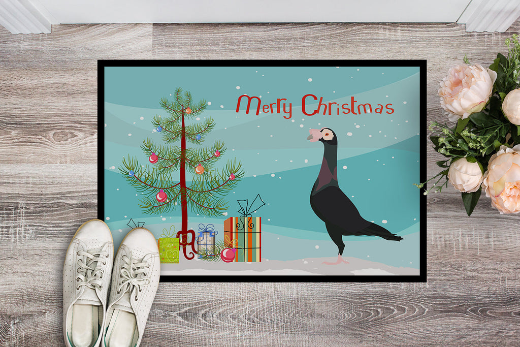 English Carrier Pigeon Christmas Doormat Indoor Outdoor 24H X 36W Front Door Mat Rugs for Entryway, Non Slip Washable Low Pile,