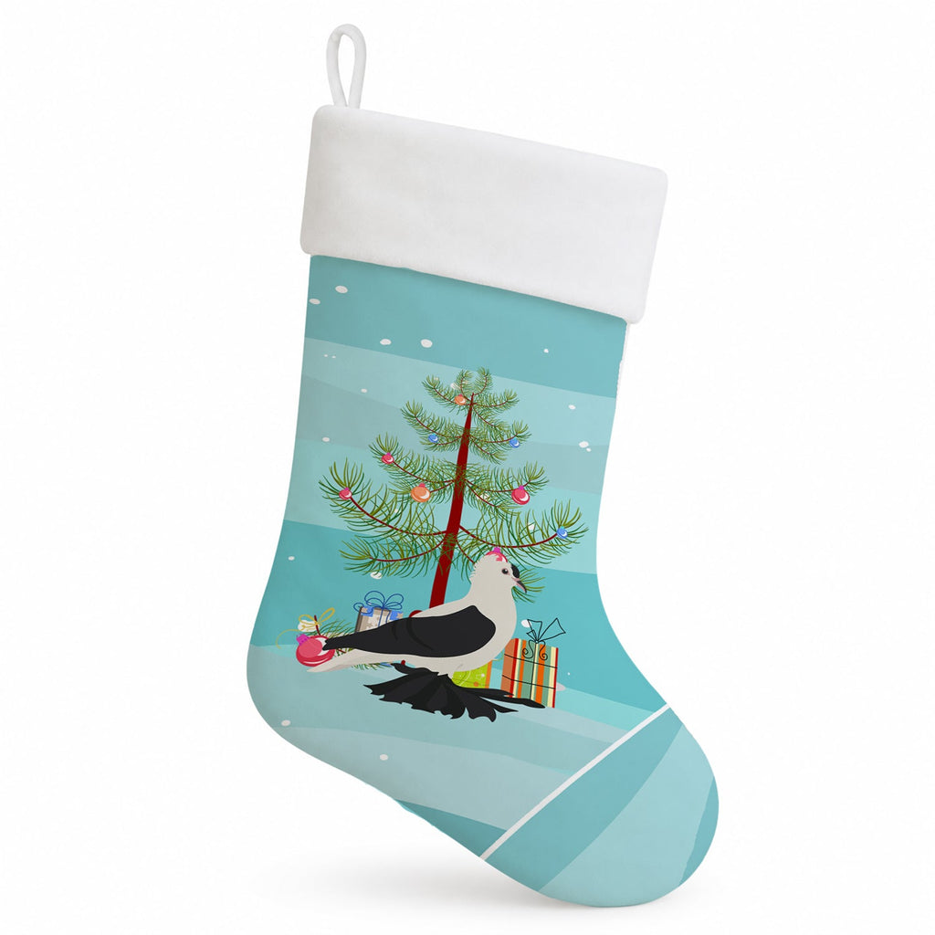 Saxon Fairy Swallow Pigeon Christmas Holiday Stocking Double-Sided Print, Polyester Suede,11x18, Made in USA
