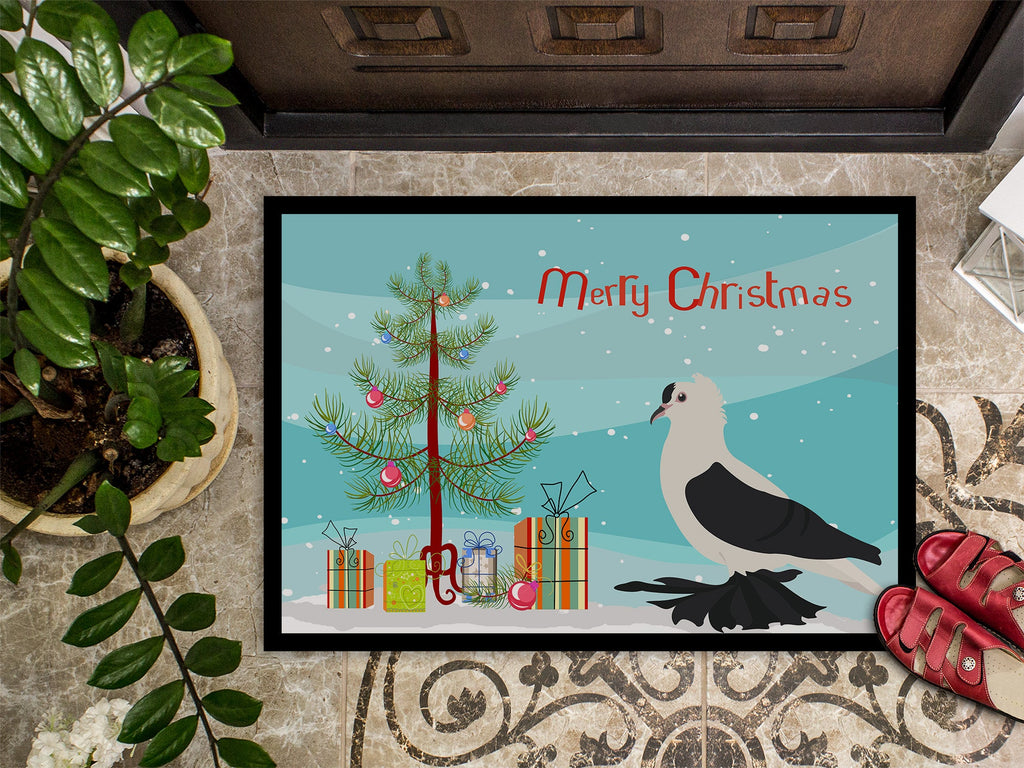 Saxon Fairy Swallow Pigeon Christmas Doormat Indoor Outdoor 18H X 27W Front Door Mat Rugs for Entryway, Non Slip Washable
