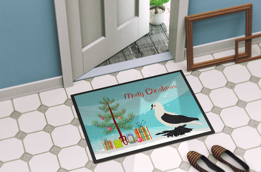 Saxon Fairy Swallow Pigeon Christmas Doormat Indoor Outdoor 18H X 27W Front Door Mat Rugs for Entryway, Non Slip Washable