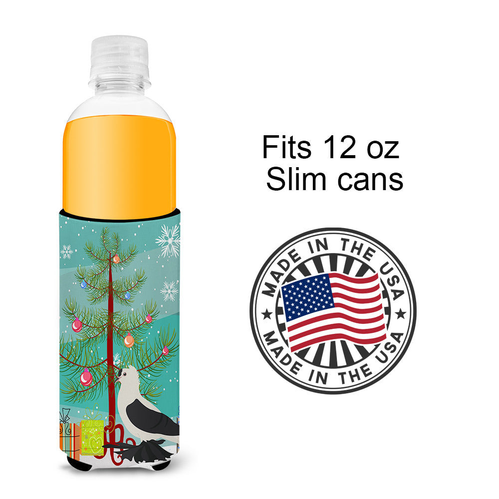 Saxon Fairy Swallow Pigeon Christmas Slim Can Hugger , Insulated Foam Hugger for 12 oz Slim Cans, Beer Bottles & Water Bottles, Printed in USA