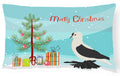 Saxon Fairy Swallow Pigeon Christmas Decorative Throw Pillow 12x16 Indoor Outdoor Accent Cushion, Fabric Cover with Insert for Sofa, Bed, Porch & Living Room