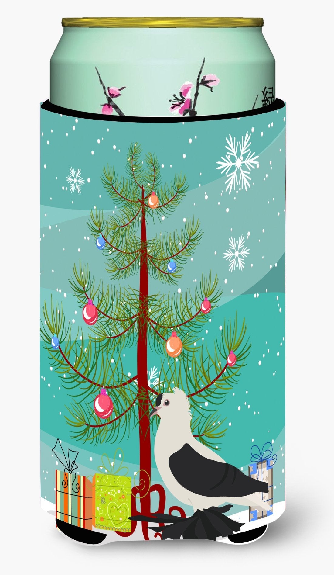 Saxon Fairy Swallow Pigeon Christmas Tall Boy Hugger Can Cooler Sleeve Machine Washable Drink Collapsible Insulator Beverage Insulated Holder