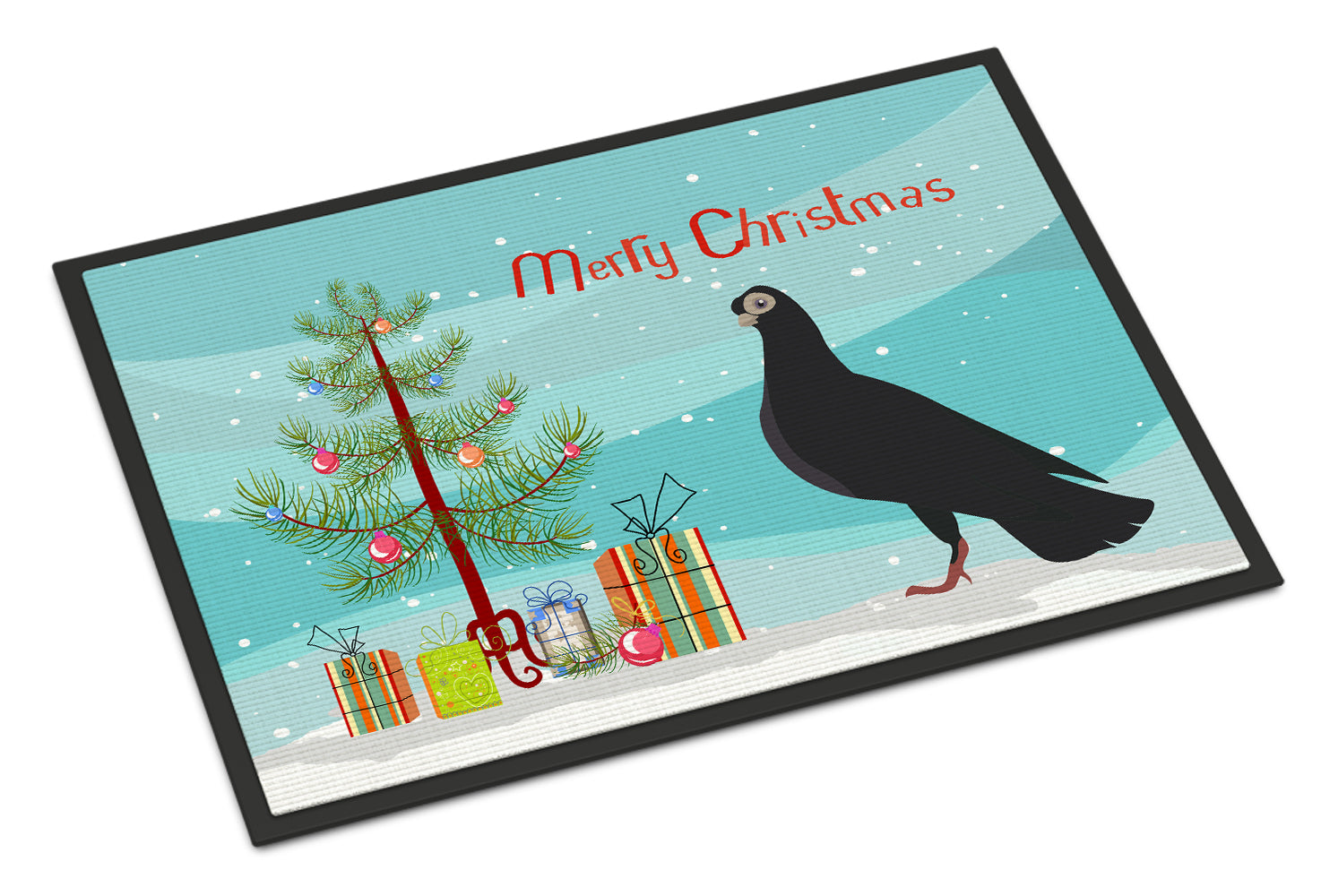 Budapest Highflyer Pigeon Christmas Doormat Indoor Outdoor 24H X 36W Front Door Mat Rugs for Entryway, Non Slip Washable Low Pile,