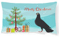 Budapest Highflyer Pigeon Christmas Decorative Throw Pillow 12x16 Indoor Outdoor Accent Cushion, Fabric Cover with Insert for Sofa, Bed, Porch & Living Room