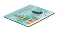 Capuchin Red Pigeon Christmas Mouse Pad, Heat Resistant Trivet Hot Pad , Non Slip Rubber Desk Mat, Kitchen Counter Protector, Home Office Decor Gift