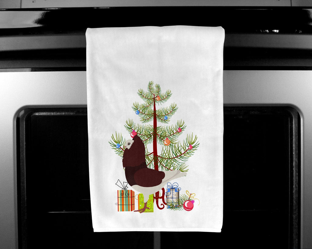 Capuchin Red Pigeon Christmas Kitchen Towel Set of 2 White Dish Towels Decorative Bathroom Hand towel for Hand, Face, Hair, Yoga, Tea, Dishcloth, 19 X 28", White