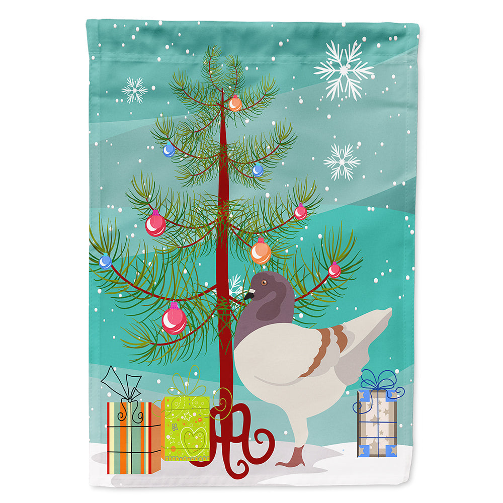 German Modena Pigeon Christmas House Flag 28x40 Porch Sleeve Pole Decorative Outside Yard Banner Artwork Wall Hanging, Polyester