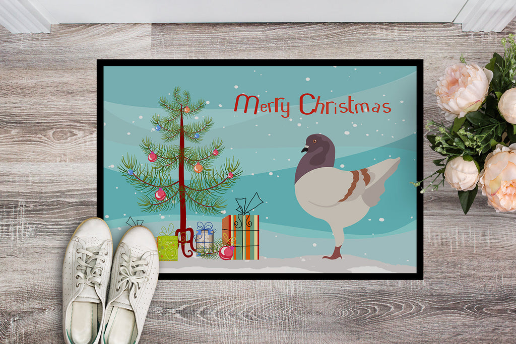 German Modena Pigeon Christmas Doormat Indoor Outdoor 18H X 27W Front Door Mat Rugs for Entryway, Non Slip Washable