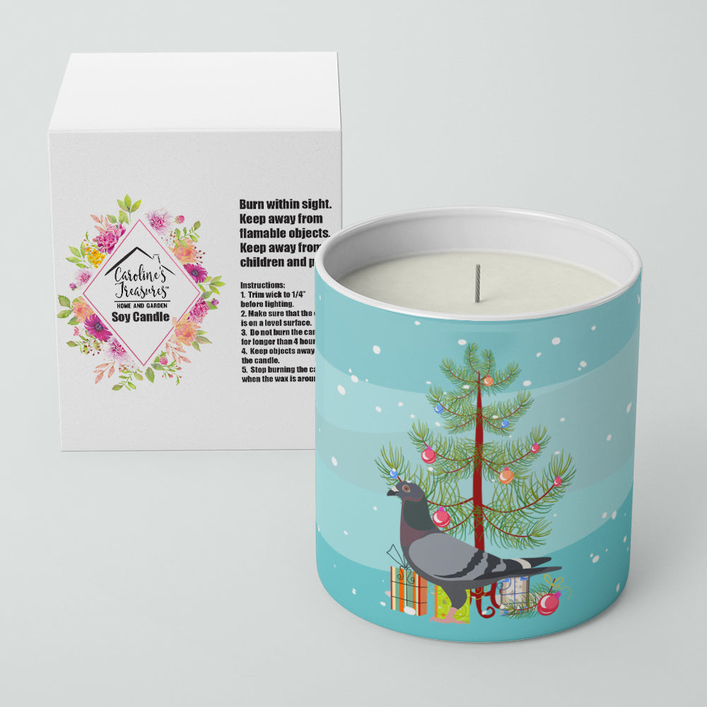 Racing Pigeon Christmas Decorative Soy Candle Nature Soy Wax Essential Oil Home Decor Ideal for Bedroom Kitchen Bath Office Gift, 10 oz