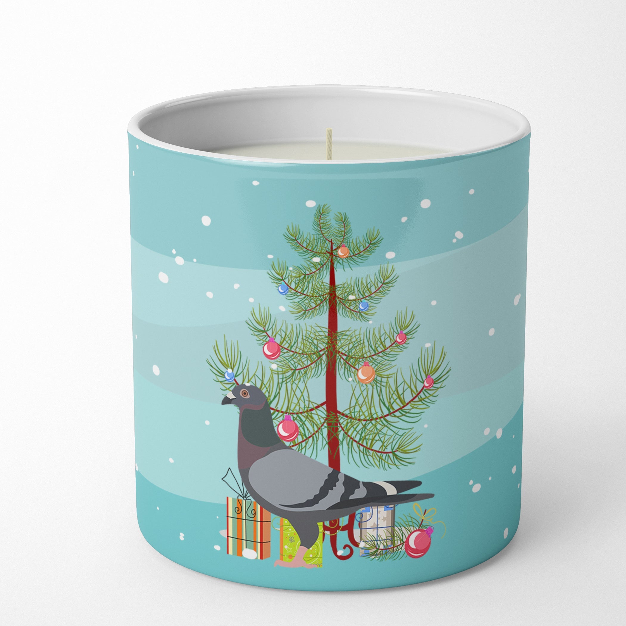 Racing Pigeon Christmas Decorative Soy Candle Nature Soy Wax Essential Oil Home Decor Ideal for Bedroom Kitchen Bath Office Gift, 10 oz