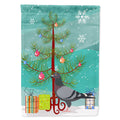 Racing Pigeon Christmas House Flag 28x40 Porch Sleeve Pole Decorative Outside Yard Banner Artwork Wall Hanging, Polyester