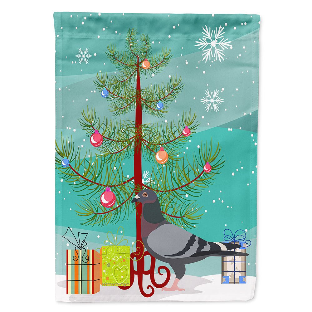 Racing Pigeon Christmas House Flag 28x40 Porch Sleeve Pole Decorative Outside Yard Banner Artwork Wall Hanging, Polyester