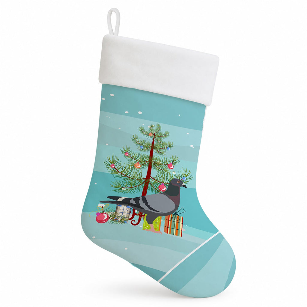 Racing Pigeon Christmas Holiday Stocking Double-Sided Print, Polyester Suede,11x18, Made in USA