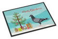 Racing Pigeon Christmas Doormat Indoor Outdoor 24H X 36W Front Door Mat Rugs for Entryway, Non Slip Washable Low Pile,
