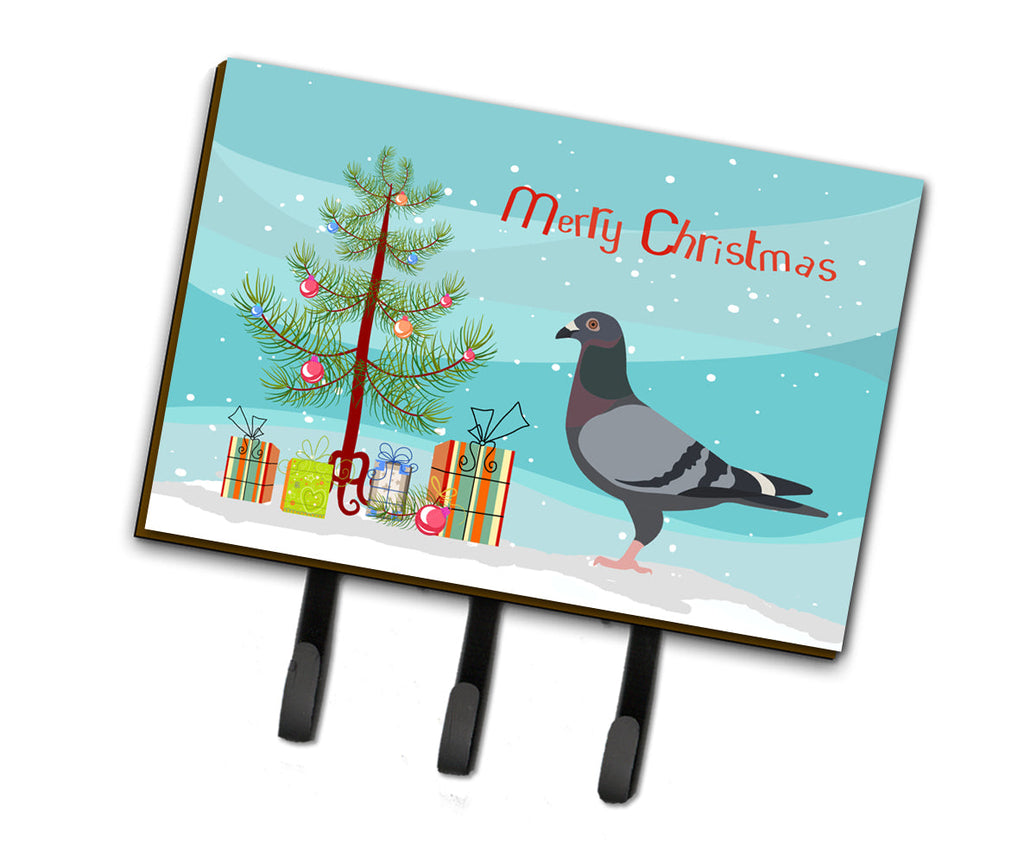 Racing Pigeon Christmas Leash or Key Holder Wall Hooks, Coat Rack Wall Mount, for Hanging Keys, Towels, Aprons, Leashes