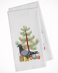 Racing Pigeon Christmas Kitchen Towel Set of 2 White Dish Towels Decorative Bathroom Hand towel for Hand, Face, Hair, Yoga, Tea, Dishcloth, 19 X 28", White