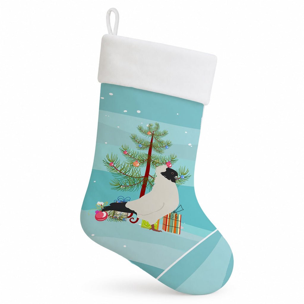 Nun Pigeon Christmas Holiday Stocking Double-Sided Print, Polyester Suede,11x18, Made in USA
