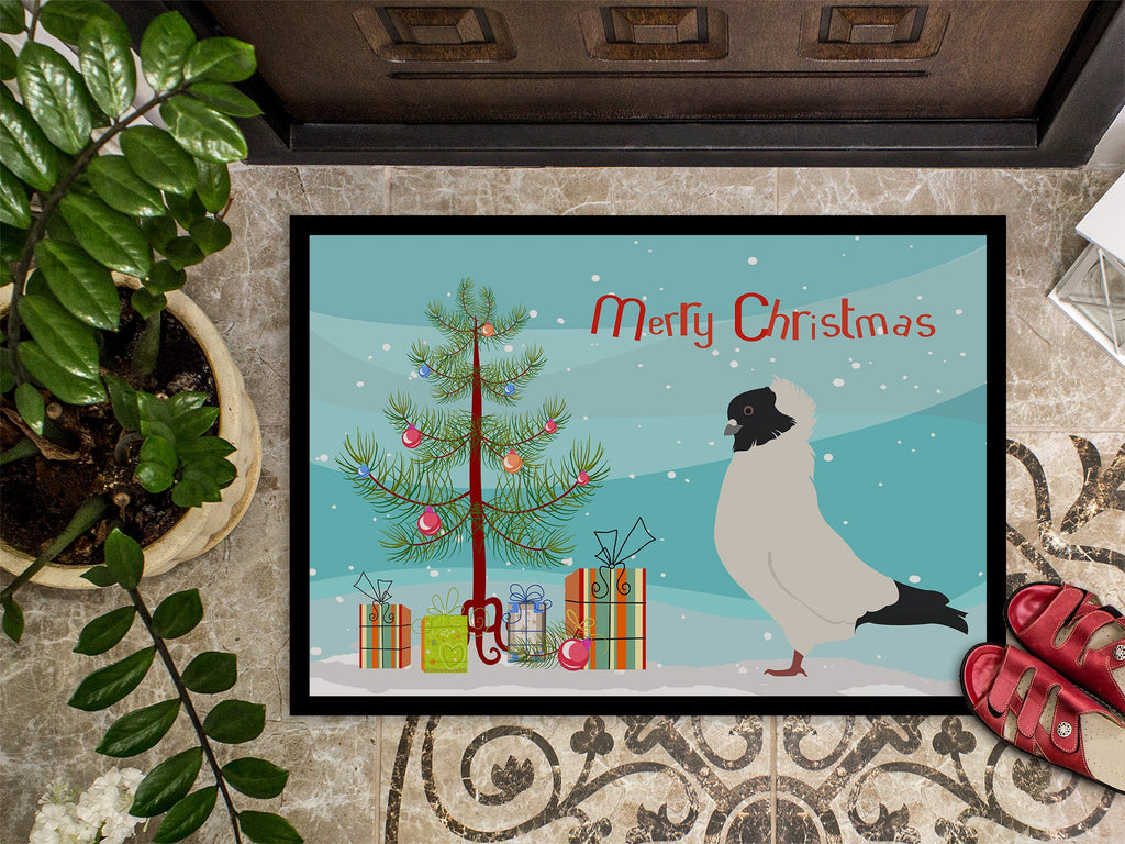 Nun Pigeon Christmas Doormat Indoor Outdoor 24H X 36W Front Door Mat Rugs for Entryway, Non Slip Washable Low Pile,