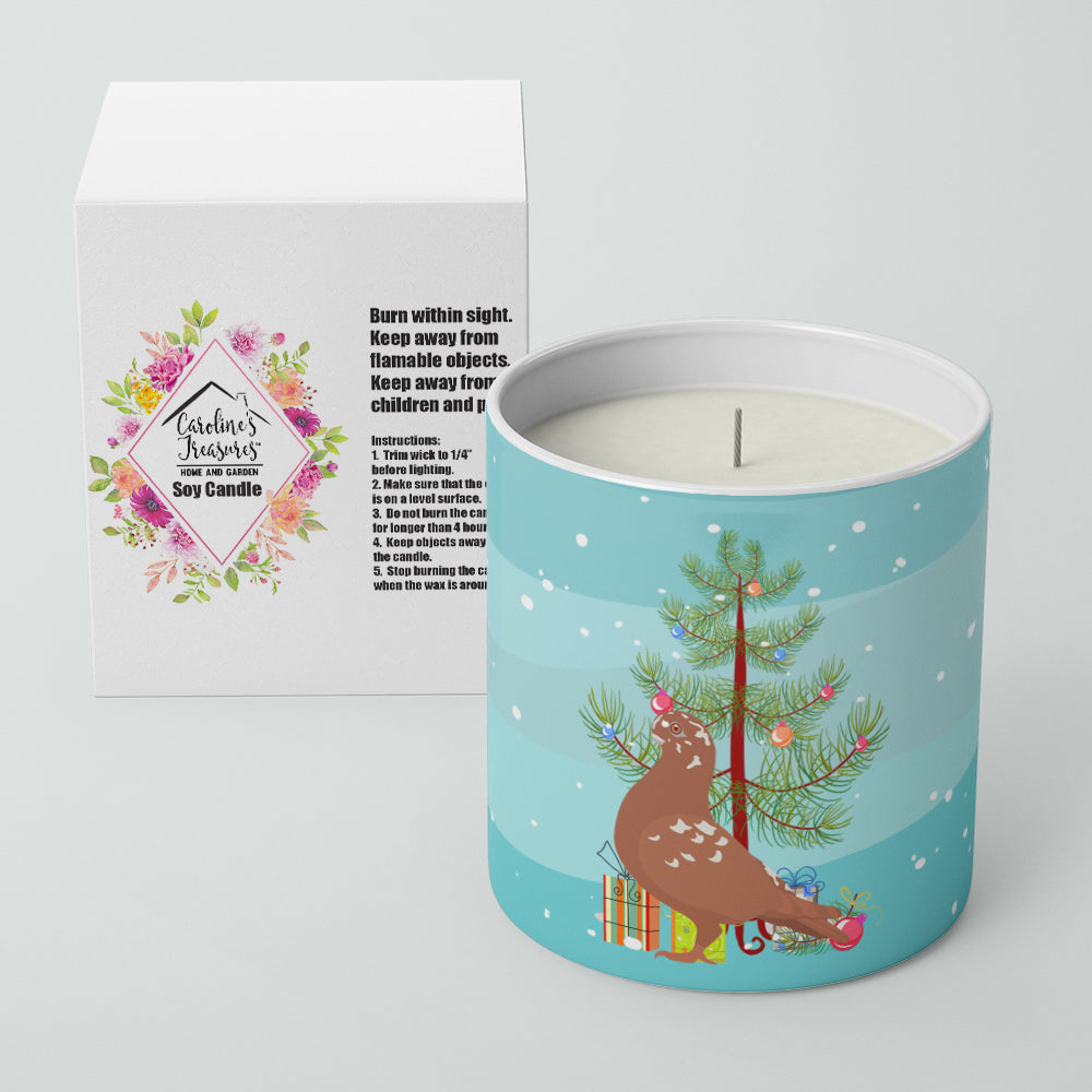 African Owl Pigeon Christmas Decorative Soy Candle Nature Soy Wax Essential Oil Home Decor Ideal for Bedroom Kitchen Bath Office Gift, 10 oz