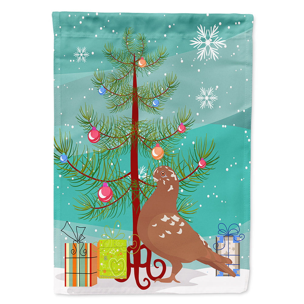 African Owl Pigeon Christmas House Flag 28x40 Porch Sleeve Pole Decorative Outside Yard Banner Artwork Wall Hanging, Polyester