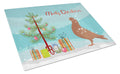 African Owl Pigeon Christmas Cutting Board Tempered Glass Kitchen Cutting Surface, Heat Resistant Chopping, Non-Slip Feet, Food Prep & Serving
