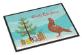African Owl Pigeon Christmas Doormat Indoor Outdoor 18H X 27W Front Door Mat Rugs for Entryway, Non Slip Washable