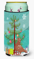 African Owl Pigeon Christmas Tall Boy Hugger Can Cooler Sleeve Machine Washable Drink Collapsible Insulator Beverage Insulated Holder