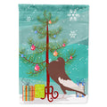 English Pouter Pigeon Christmas House Flag 28x40 Porch Sleeve Pole Decorative Outside Yard Banner Artwork Wall Hanging, Polyester