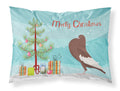 English Pouter Pigeon Christmas Standard Pillowcase Lightweight Super Soft Easy Care Decorative Artwork Pillowcase, Standard