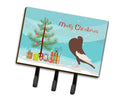 English Pouter Pigeon Christmas Leash or Key Holder Wall Hooks, Coat Rack Wall Mount, for Hanging Keys, Towels, Aprons, Leashes