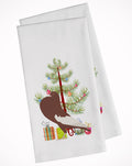 English Pouter Pigeon Christmas Kitchen Towel Set of 2 White Dish Towels Decorative Bathroom Hand towel for Hand, Face, Hair, Yoga, Tea, Dishcloth, 19 X 28", White