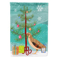 Golden Phoenix Quail Christmas House Flag 28x40 Porch Sleeve Pole Decorative Outside Yard Banner Artwork Wall Hanging, Polyester