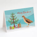 Golden Phoenix Quail Christmas Greeting Cards Pack of 8 Blank Cards with Envelopes Whimsical A7 Size 5x7