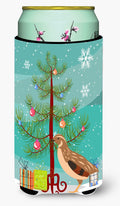 Golden Phoenix Quail Christmas Tall Boy Hugger Can Cooler Sleeve Machine Washable Drink Collapsible Insulator Beverage Insulated Holder