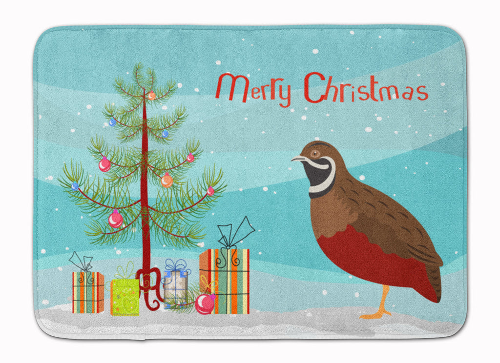 Chinese Painted or King Quail Christmas Memory Foam Kitchen Mat Machine Washable Anti-Fatigue Cushion Comfort Bath or Kitchen Rug
