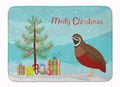 Chinese Painted or King Quail Christmas Memory Foam Kitchen Mat Machine Washable Anti-Fatigue Cushion Comfort Bath or Kitchen Rug